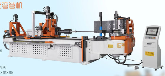 DW130CNC10A3S-T স্বয়ংক্রিয় সিএনসি পাইপ টিউব নমন মেশিন 5.5 ইঞ্চি পাইপ বেন্ডার 10 টি অক্ষ ধাক্কা বাঁক সঙ্গে