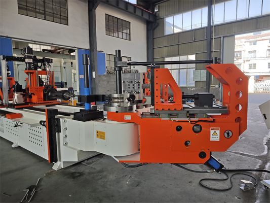 DW130CNC10A3S-T স্বয়ংক্রিয় সিএনসি পাইপ টিউব নমন মেশিন 5.5 ইঞ্চি পাইপ বেন্ডার 10 টি অক্ষ ধাক্কা বাঁক সঙ্গে